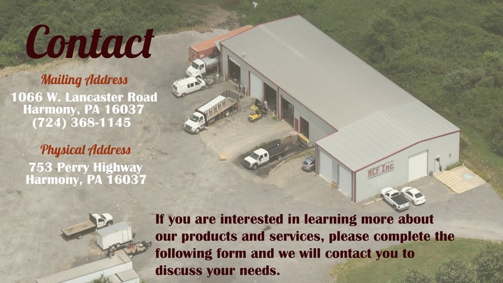 HCF Contact Page Updated 2017 
